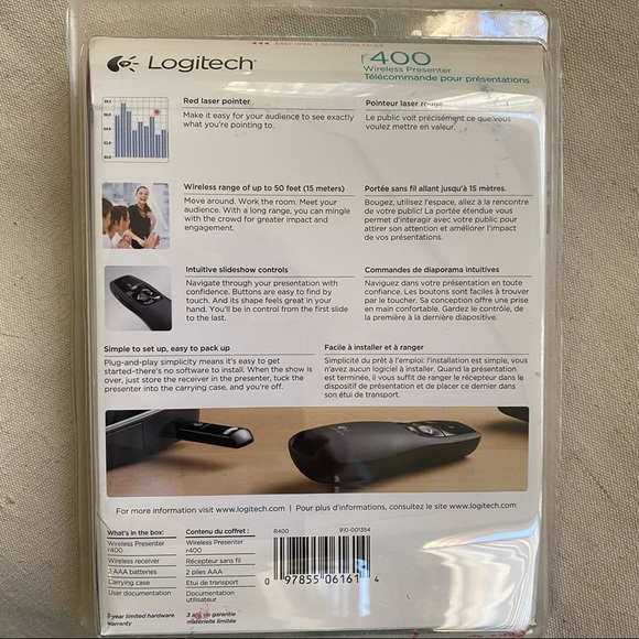 Logitech Wireless Presenter - Picture 2 of 3